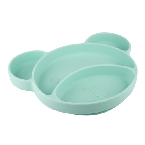 Silicone plate with suction cup Canpol babies Bear turquoise